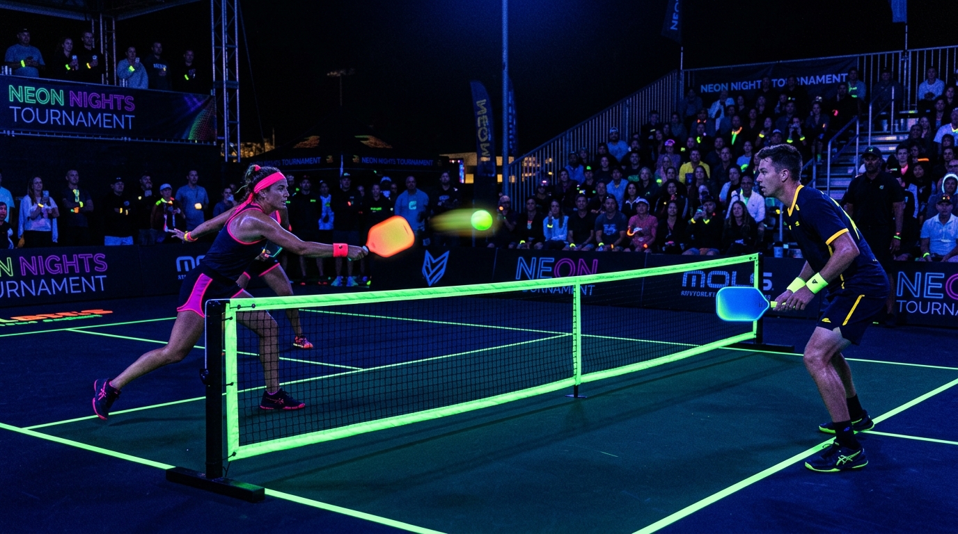 Night Pickleball & Floodlit Match Play in Gerugambakkam